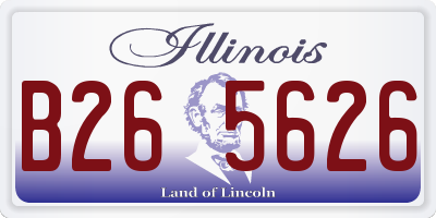 IL license plate B265626