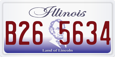 IL license plate B265634