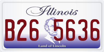 IL license plate B265636