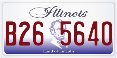 IL license plate B265640