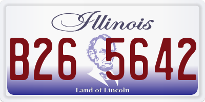 IL license plate B265642