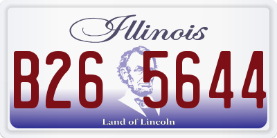 IL license plate B265644