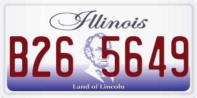 IL license plate B265649