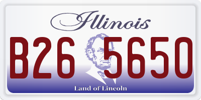 IL license plate B265650