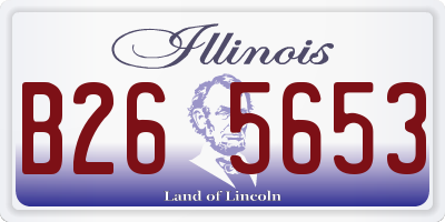 IL license plate B265653