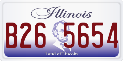 IL license plate B265654