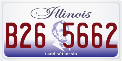 IL license plate B265662