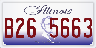 IL license plate B265663