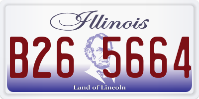 IL license plate B265664