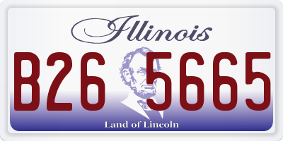 IL license plate B265665