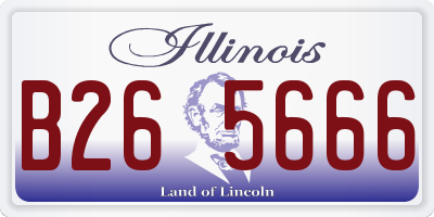 IL license plate B265666