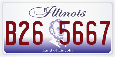IL license plate B265667