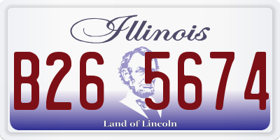 IL license plate B265674
