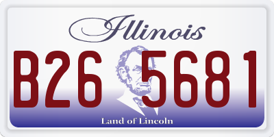IL license plate B265681