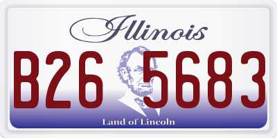 IL license plate B265683