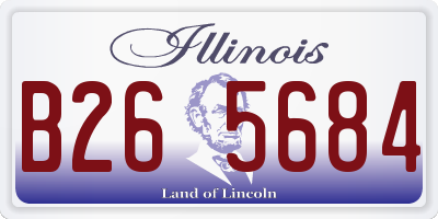 IL license plate B265684