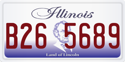 IL license plate B265689