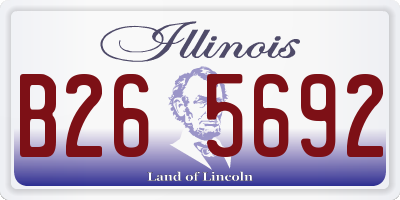 IL license plate B265692
