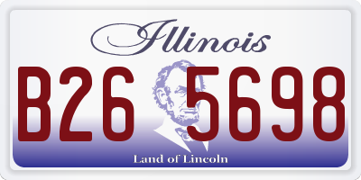 IL license plate B265698