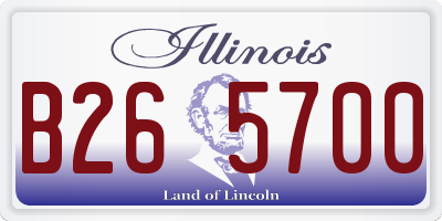 IL license plate B265700