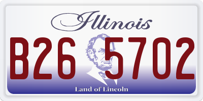 IL license plate B265702