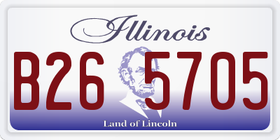 IL license plate B265705