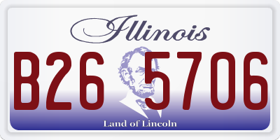 IL license plate B265706