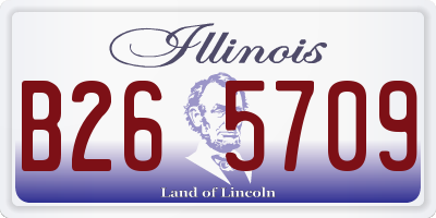 IL license plate B265709