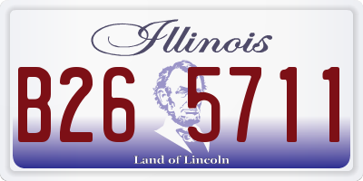 IL license plate B265711