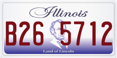 IL license plate B265712