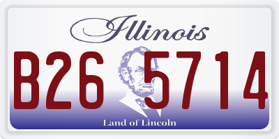 IL license plate B265714