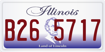 IL license plate B265717