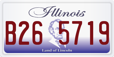 IL license plate B265719