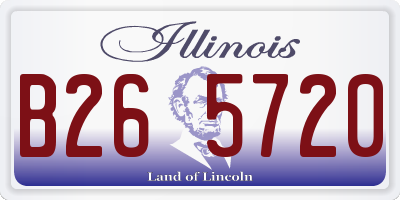 IL license plate B265720