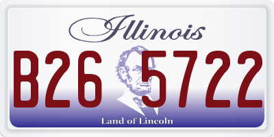 IL license plate B265722