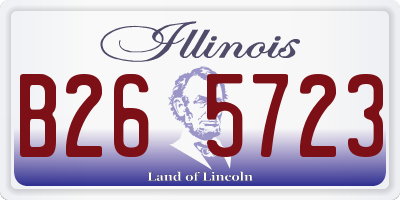 IL license plate B265723