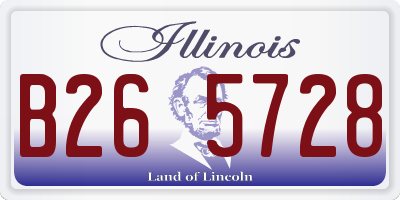 IL license plate B265728