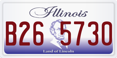IL license plate B265730
