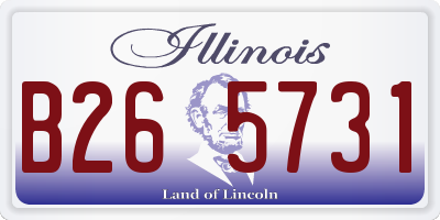 IL license plate B265731