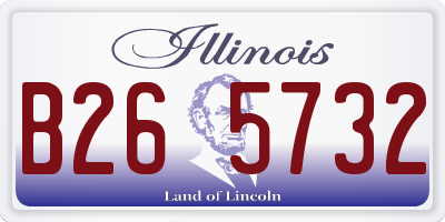IL license plate B265732