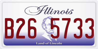 IL license plate B265733