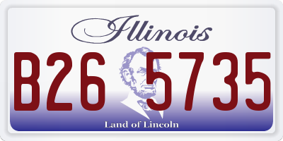 IL license plate B265735