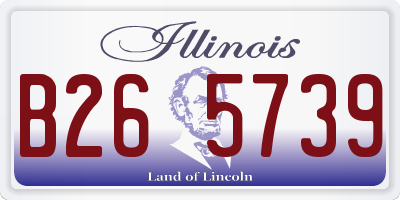IL license plate B265739