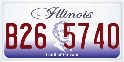 IL license plate B265740