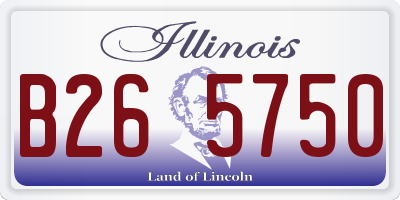 IL license plate B265750