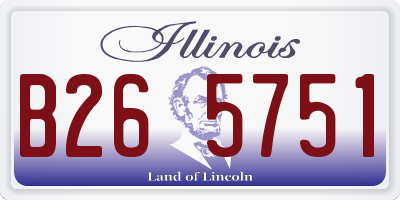 IL license plate B265751