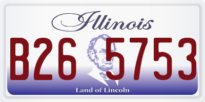 IL license plate B265753