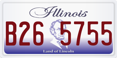 IL license plate B265755