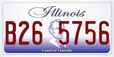 IL license plate B265756