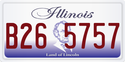 IL license plate B265757
